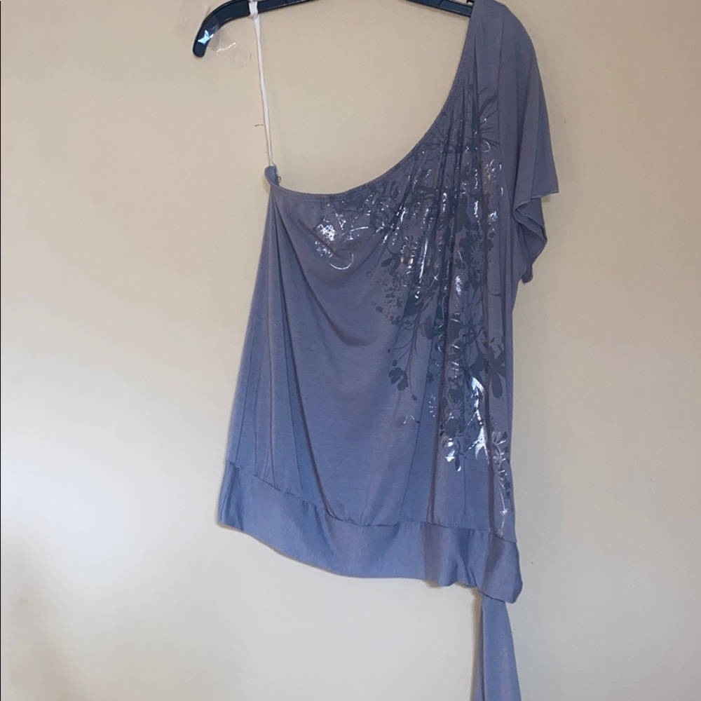 Lane Bryant y Off Shoulder Gray Women's Top